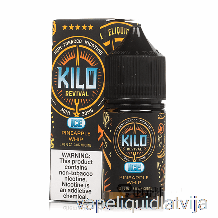 Ledus Ananāsu Pātaga - Kilo Atdzīvināšanas Sāļi - 30ml 50mg Vape šķidrums